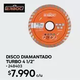 Disco Diamantado Turbo 4 1/2"