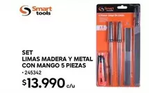 Metal - Limas Madera Y Con Mango 5 Piezas