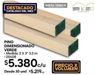 Pino Dimensionado Verde