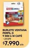 Tesa - Burlete Perfil D 9 Mm 6 M