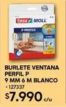 Tesa - Burlete Ventana Perfil P 9 Mm 6 M Blanco