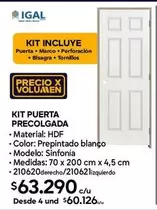 Kit Puerta Precolgada