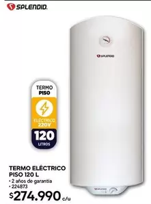 Splendid - Termo Electrico Piso 120 L