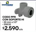 Hoffens - Codo Ppr Con Soporte Hi