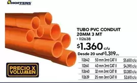 Cat - Tubo Pvc Conduit 20mm 3 Mt