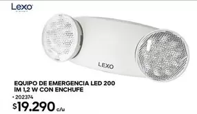Equipo De Emergencia Led 200 Im 1,2 W Con Enchufe