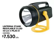 Linterna Stand Regulable 13 Led 40 Lm 4 Pilas D