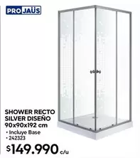 Shower Recto Silver Diseno