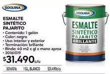 Soquina - Esmalte Sintetico Pajarito