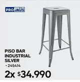 Piso Bar Industrial Silver