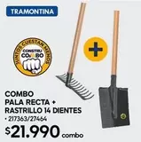 Tramontina - Pala Recta + Rastrillo 14 Dientes