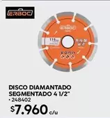 Disco Diamantado Segmentado 4 1/2"