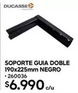Soporte Doble 190x225mm Negro