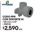 Hoffens - Codo Ppr Con Soporte Hi