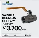 Hoffens - Valvula Bola Gas Hi-Hi 3/4