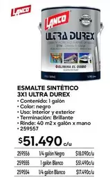Lanco - Esmalte Sintetico 3x Ultra Durex