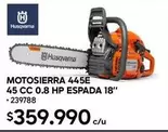 HP - Motosierra 445E 45 Cc 0.8 Hp Espada 18"