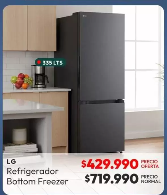 LG - Refrigerador Bottom Freezer