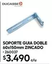 Soporte Doble 60x150mm Zincado
