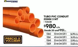 Cat - Tubo Pvc Conduit 20mm 3 Mt