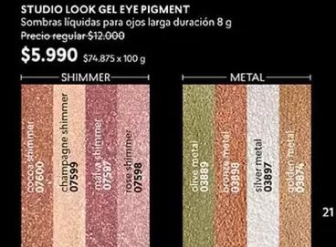 Metal - Studio Look Gel Eye Pigment
