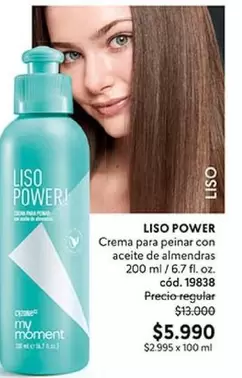 Power - Crema Para Peinar Con Aceite De Almendras
