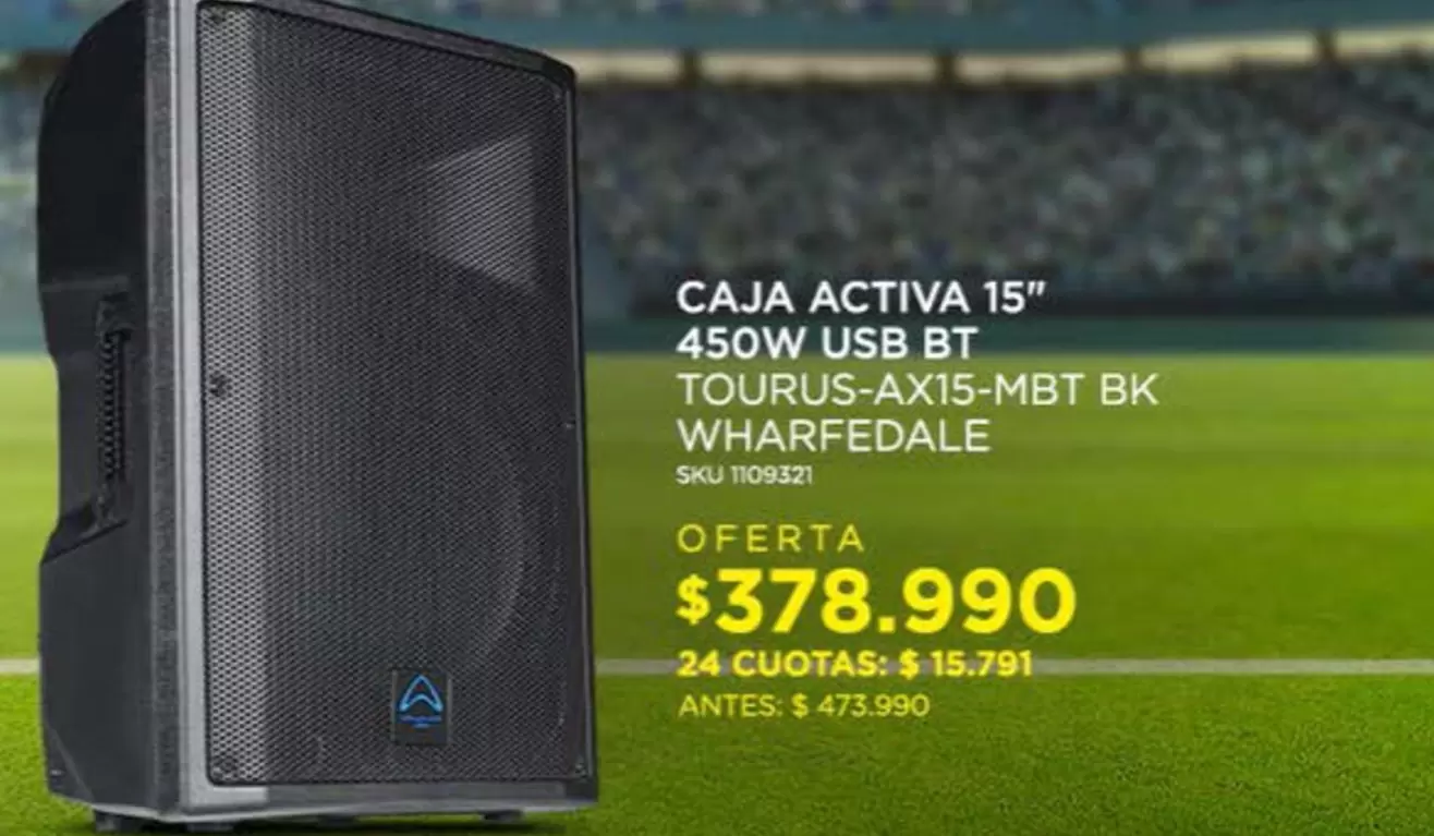 Caja Activa 15" 450w Usb Bt