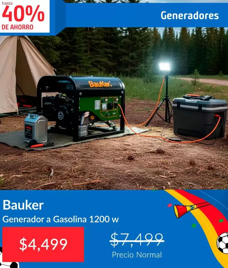Bauker - Generador A Gasolina