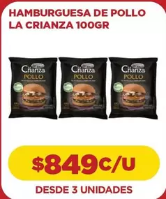La Crianza - Hamburguesa De Pollo