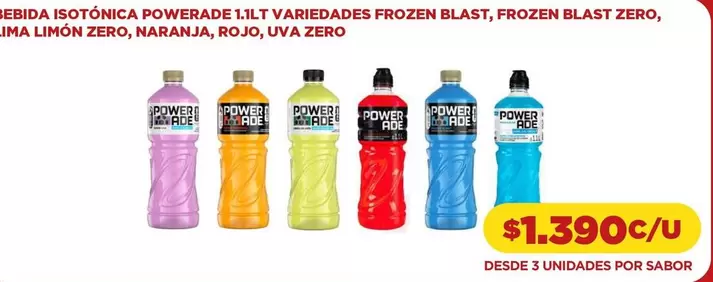 Power - Isotónica, Naranja, Rojo, Uva Zero