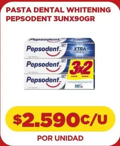 Pepsodent - Pasta Dental 3unx90gr