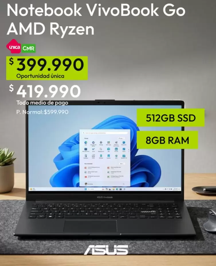 AMD - Notebook Go Ryzen