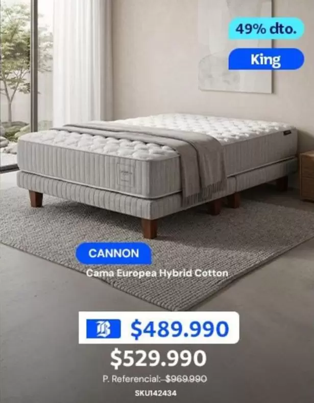 king - Cama Europea Hybrid Cotton