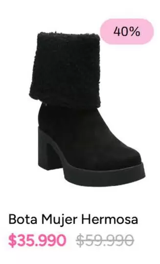 Bota Mujer Hermosa