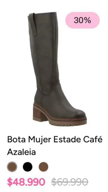 Bota Mujer Estade Cafe Azaleia