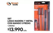 Metal - Limas Madera Y Con Mango 5 Piezas