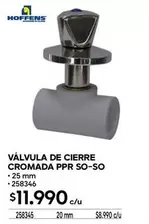 Hoffens - Valvula De Cierre Cromada Ppr So-so