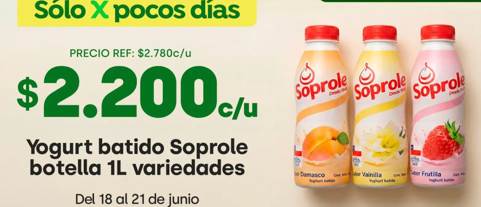 Soprole - Yogurt Batido Botella