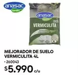Mejorador De Suelo Vermiculita 4L