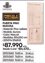 Aurora - Puerta Pino Nudosa