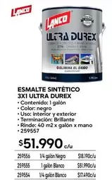 Lanco - Esmalte Sintetico 3x Ultra Durex