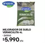 Mejorador De Suelo Vermiculita 4l