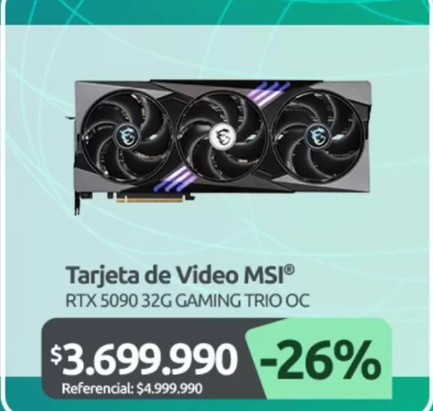 Trio - Tarjeta De Video Msi