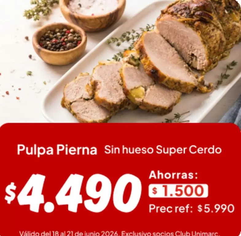 Club - Pulpa Pierna Sin Hueso Super Cerdo