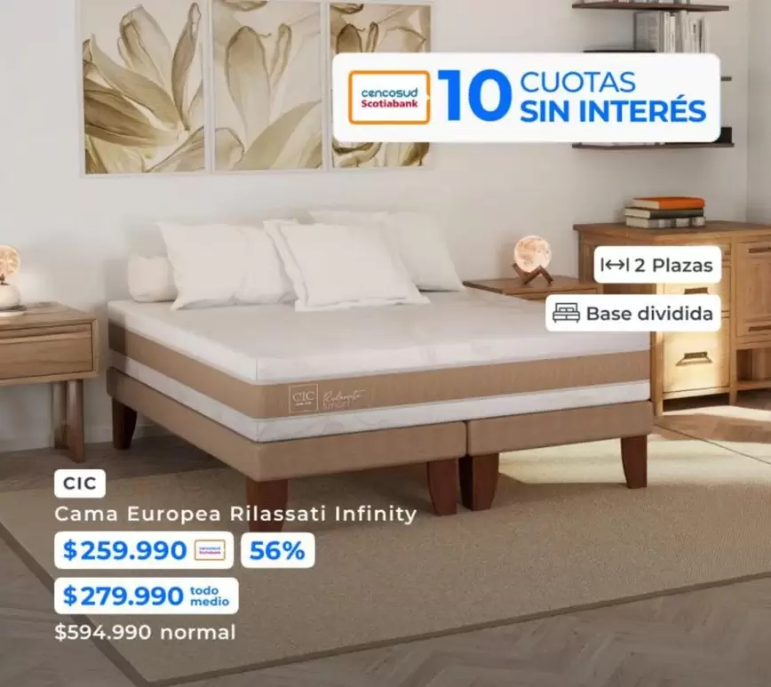 Cic - Cama Europea Rilassati Infinity
