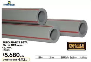 Hoffens - Tubo Pp-Rct Beta PN-16 Tira 6 M