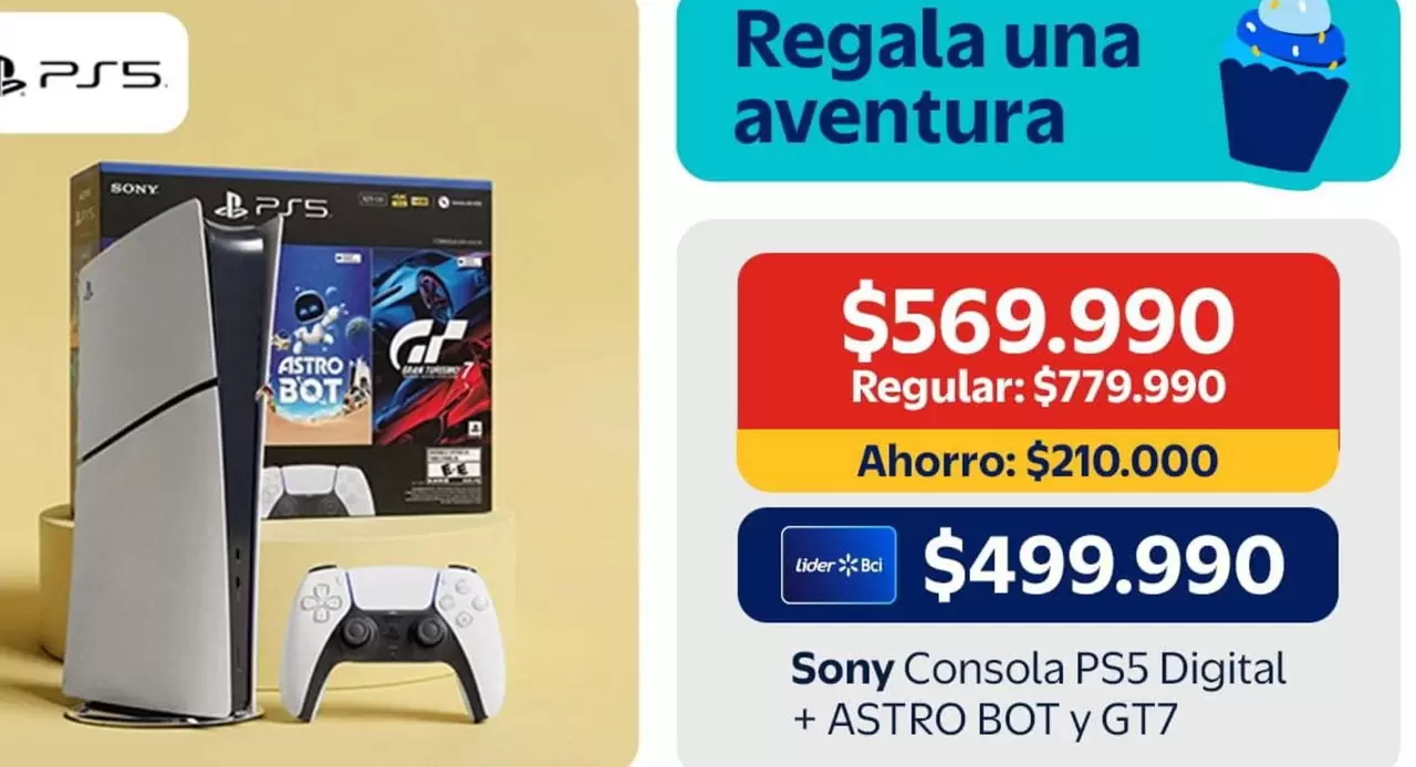 SONY - PS5 Digital + Astro BOT