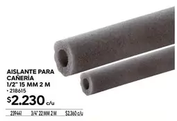 Aislante Para Canería 1/2" 15 Mm 2 M