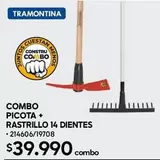 Tramontina - Combo Picota + Rastrillo 14 Dientes