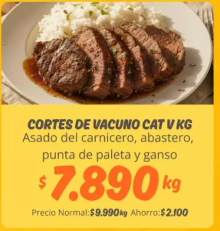 Cortes - De Vacuno Cat V Kg